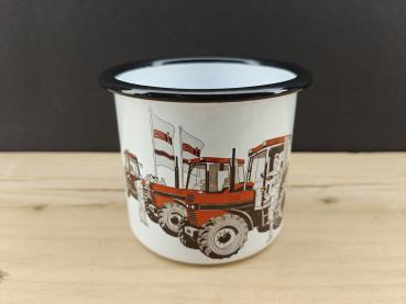 CASE IH Ausstellung Emaille Tasse
